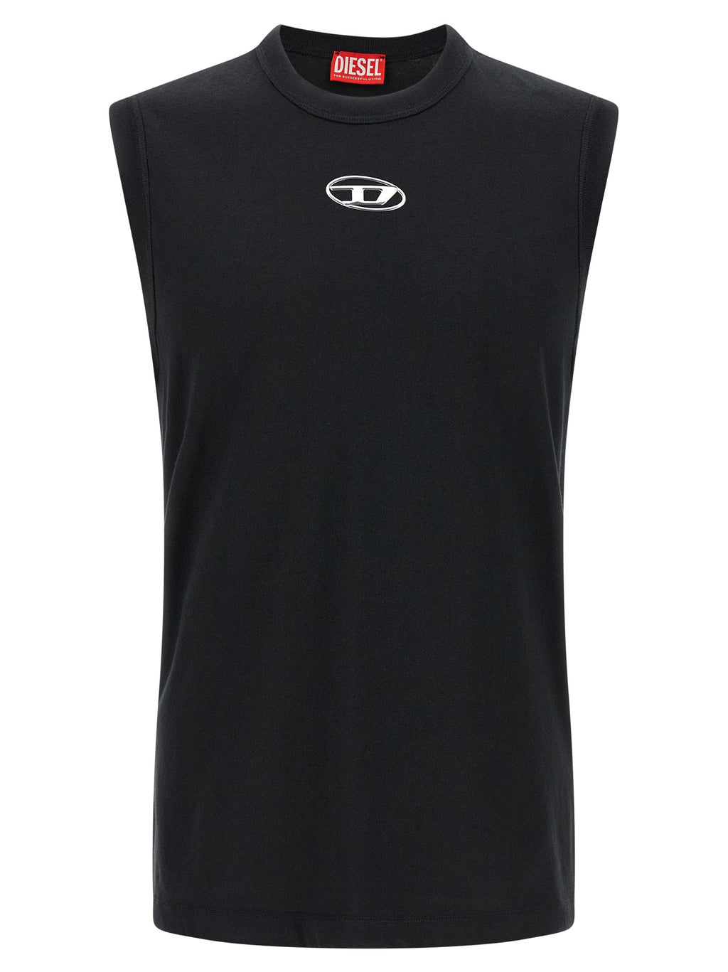 Diesel Black Cotton T-Shirt Diesel