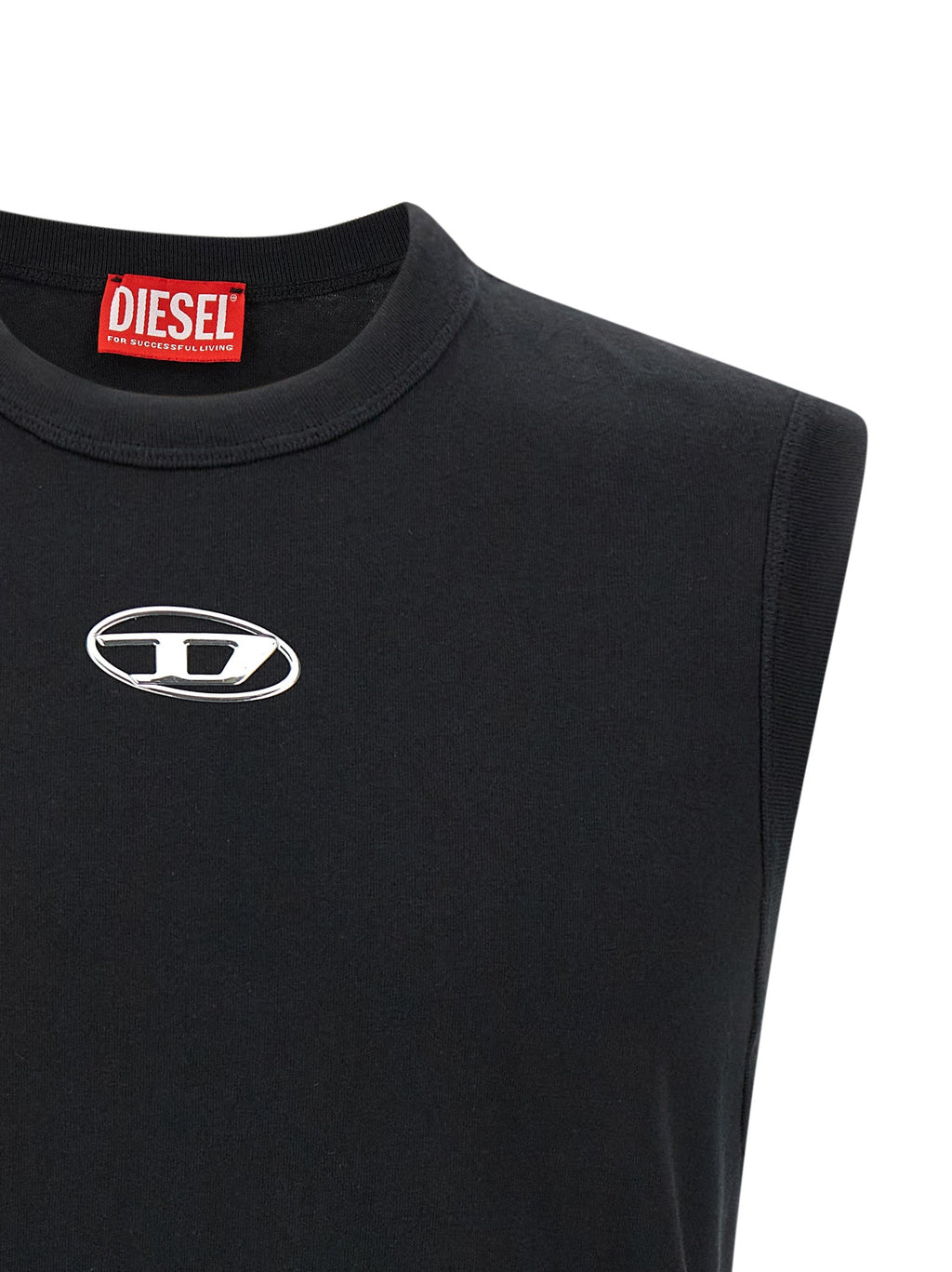 Diesel Black Cotton T-Shirt Diesel