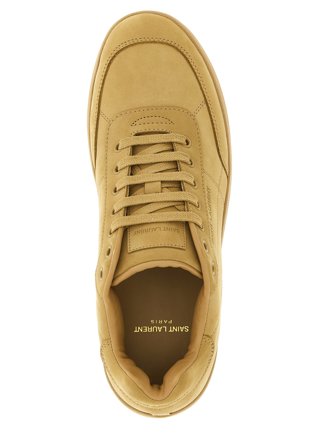 Saint Laurent Beige Calfskin Sneakers Saint Laurent