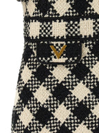 Valentino Garavani Bicolor Cotton Short Dress Valentino Garavani