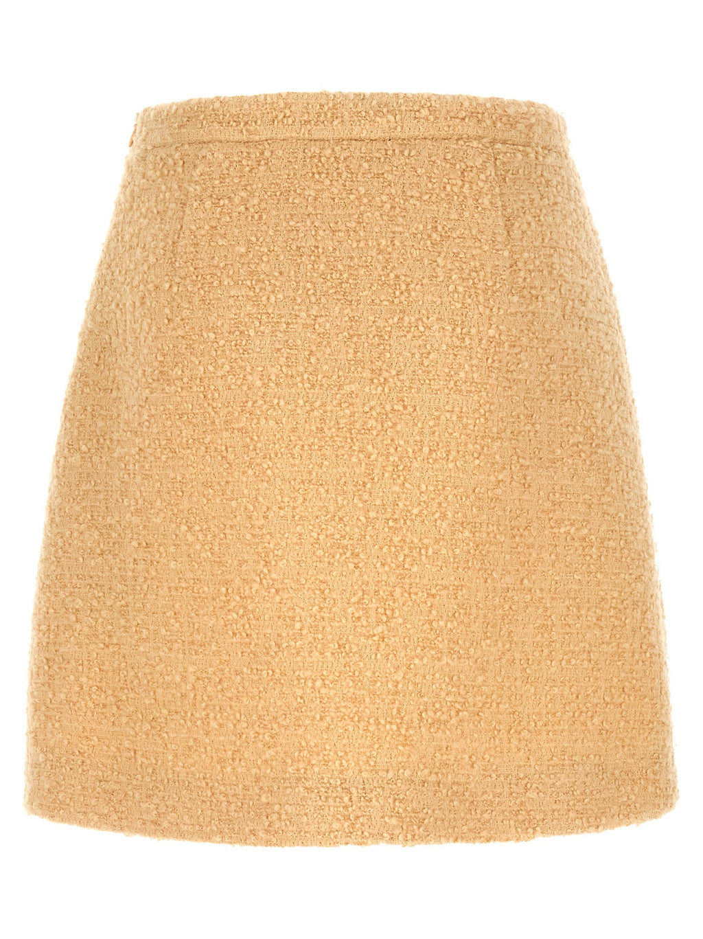 Valentino Garavani Beige Virgin Wool Long Skirt Valentino Garavani