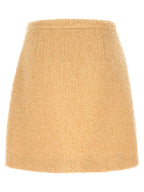 Valentino Garavani Beige Virgin Wool Long Skirt Valentino Garavani