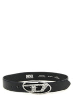 Diesel Black Leather Regular Belt Diesel