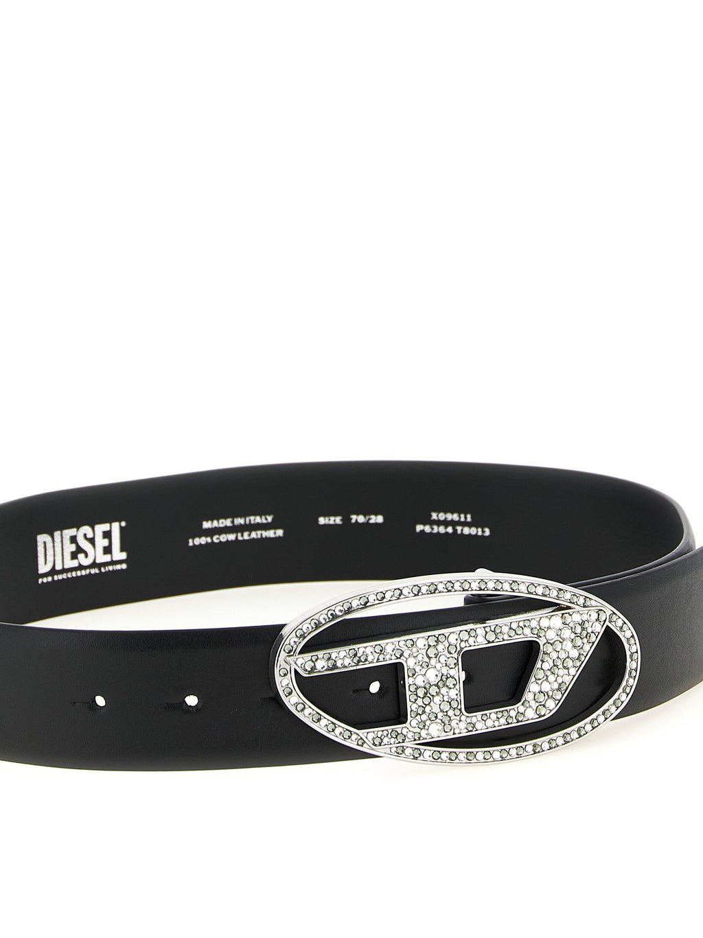 Diesel Black Leather Regular Belt Diesel