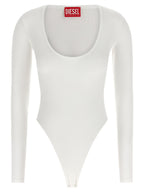 Diesel White Viscose Bodysuit Diesel