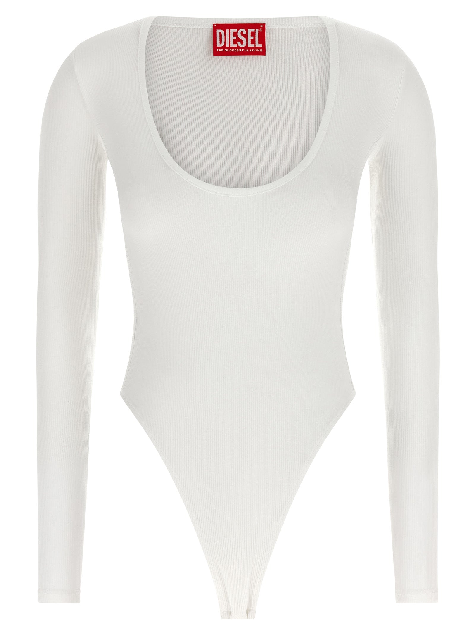 Diesel White Viscose Bodysuit Diesel