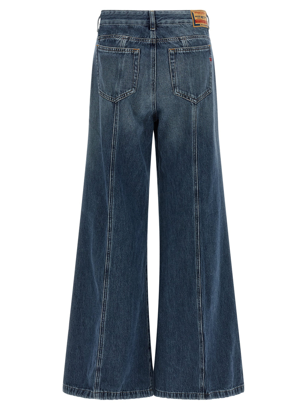 Diesel Blue Cotton Flared Jeans Diesel