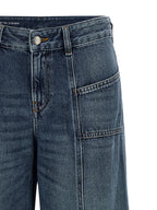 Diesel Blue Cotton Flared Jeans Diesel