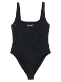 Versace Black Nylon One-Piece Swimsuit Versace
