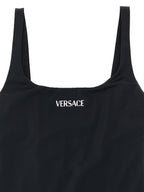 Versace Black Nylon One-Piece Swimsuit Versace