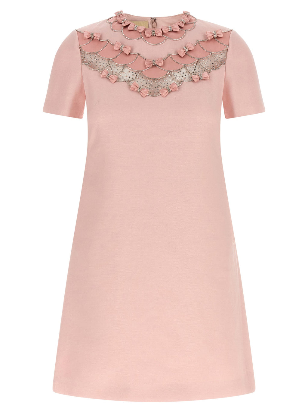 Valentino Garavani Multicolor Virgin Wool Short Dress Valentino Garavani