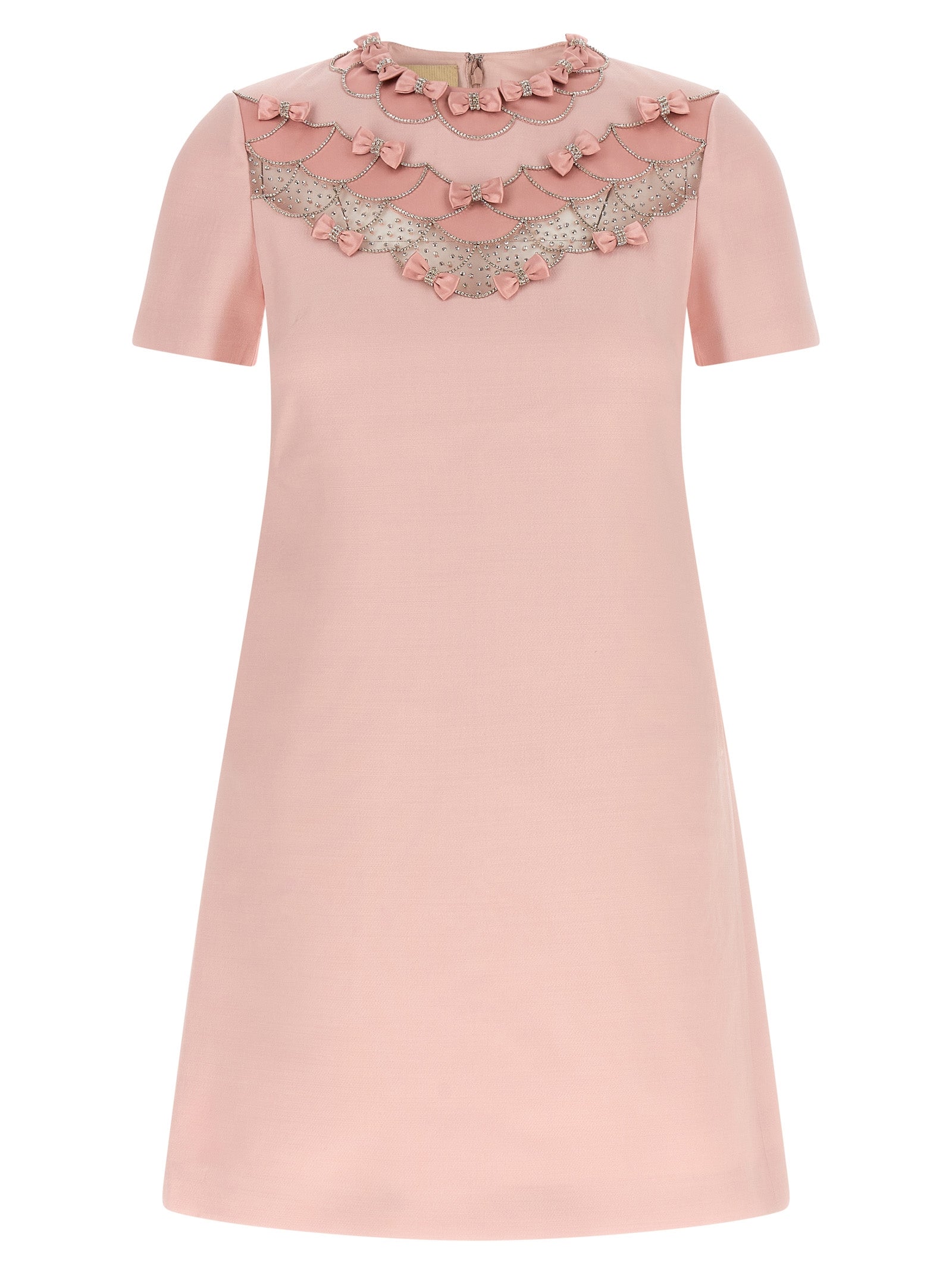 Valentino Garavani Multicolor Virgin Wool Short Dress Valentino Garavani