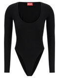 Diesel Black Viscose Bodysuit Diesel