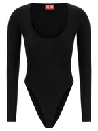 Diesel Black Viscose Bodysuit Diesel