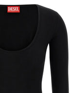 Diesel Black Viscose Bodysuit Diesel