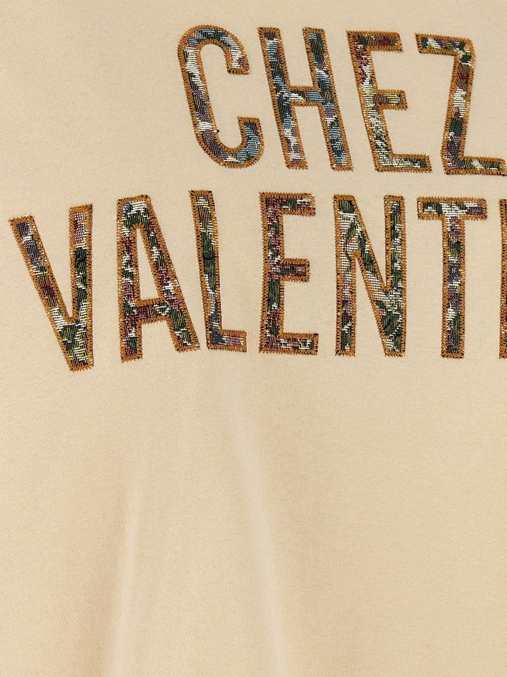 Valentino Garavani Beige Cotton T-Shirt Valentino Garavani