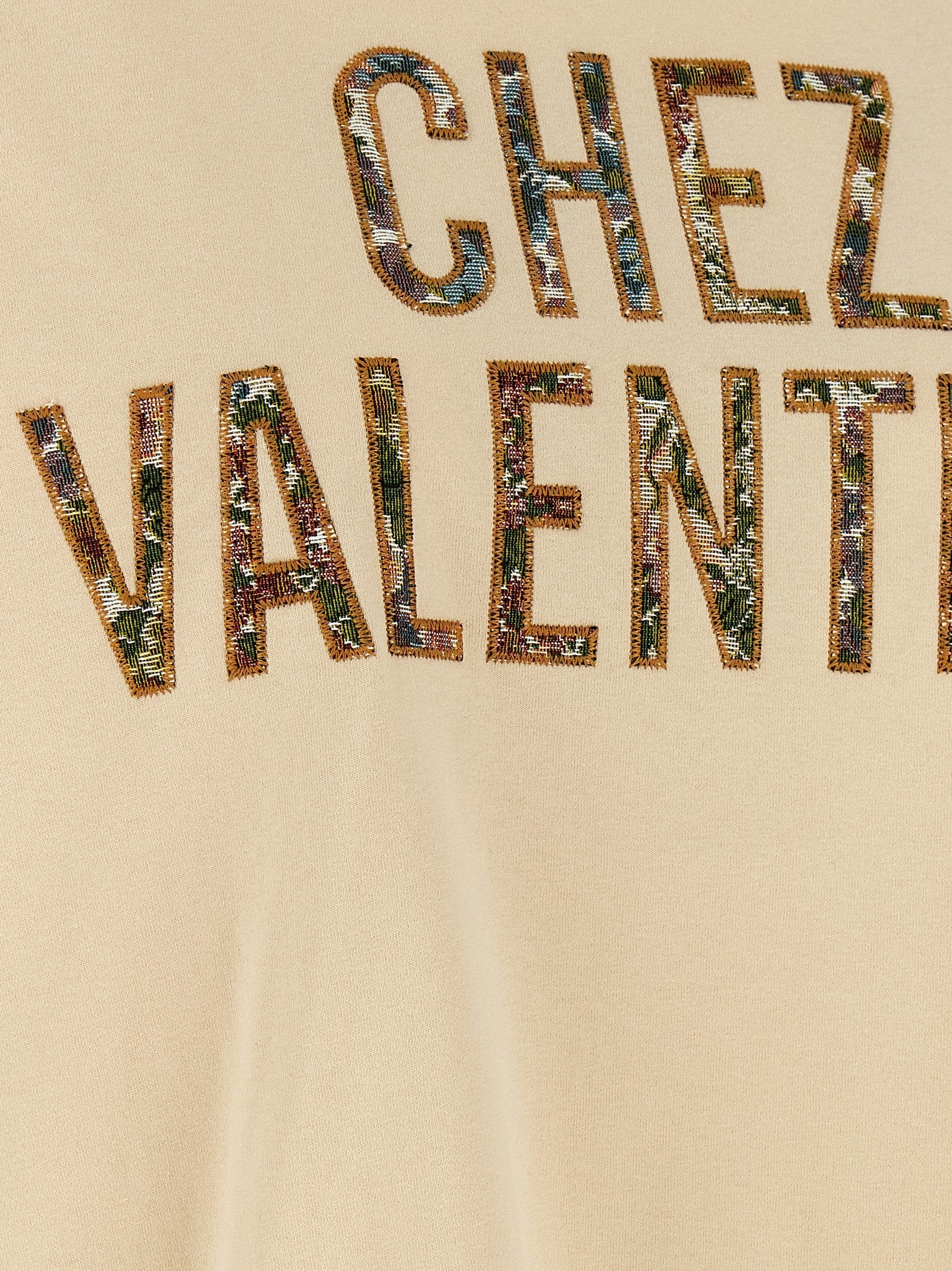 Valentino Garavani Beige Cotton T-Shirt Valentino Garavani