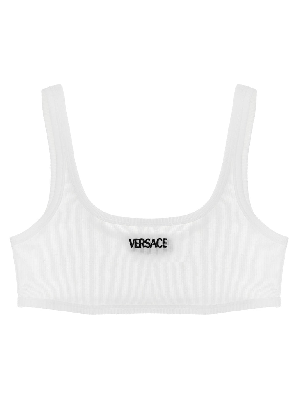 Versace White Cotton Bra Versace