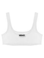 Versace White Cotton Bra Versace