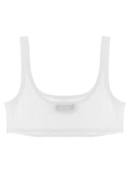 Versace White Cotton Bra Versace