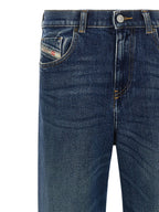 Diesel Blue Cotton Flared Jeans Diesel