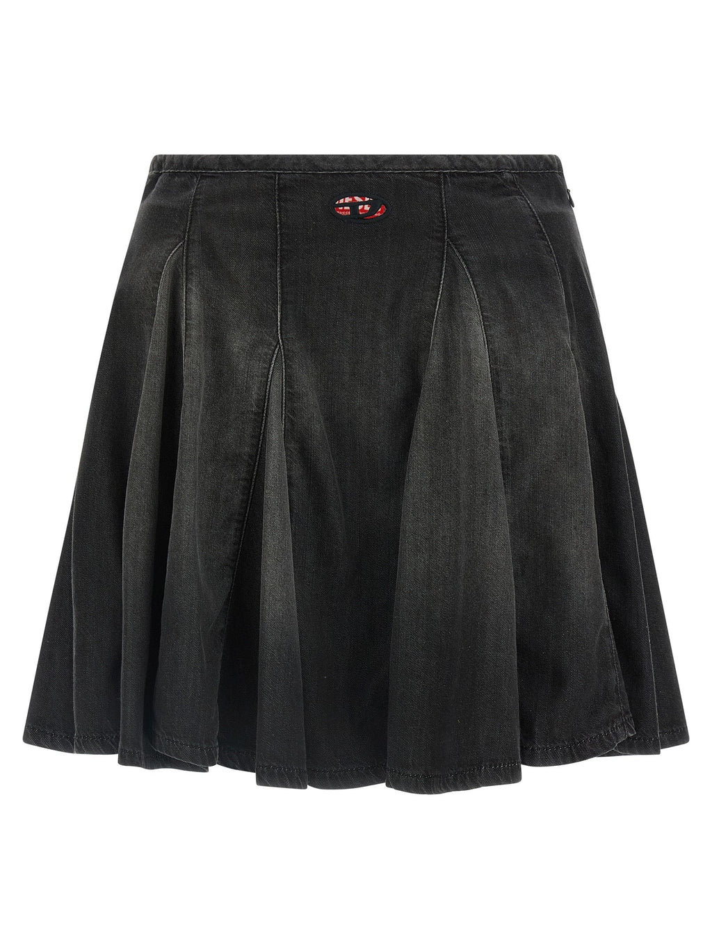 Diesel Black Cotton Long Skirt Diesel