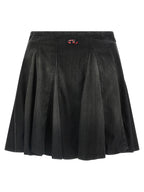 Diesel Black Cotton Long Skirt Diesel