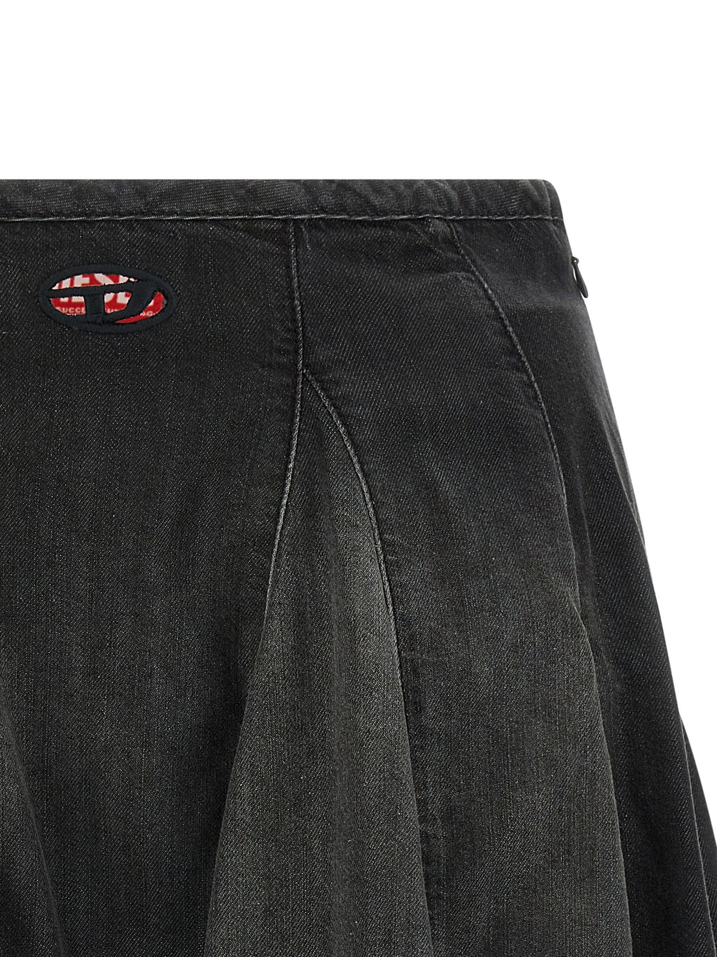 Diesel Black Cotton Long Skirt Diesel