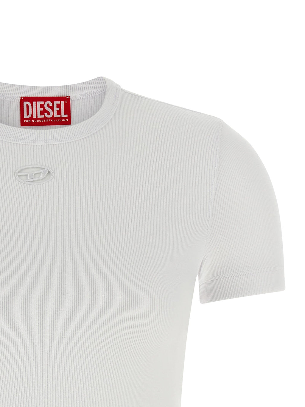 Diesel White Cotton T-Shirt Diesel