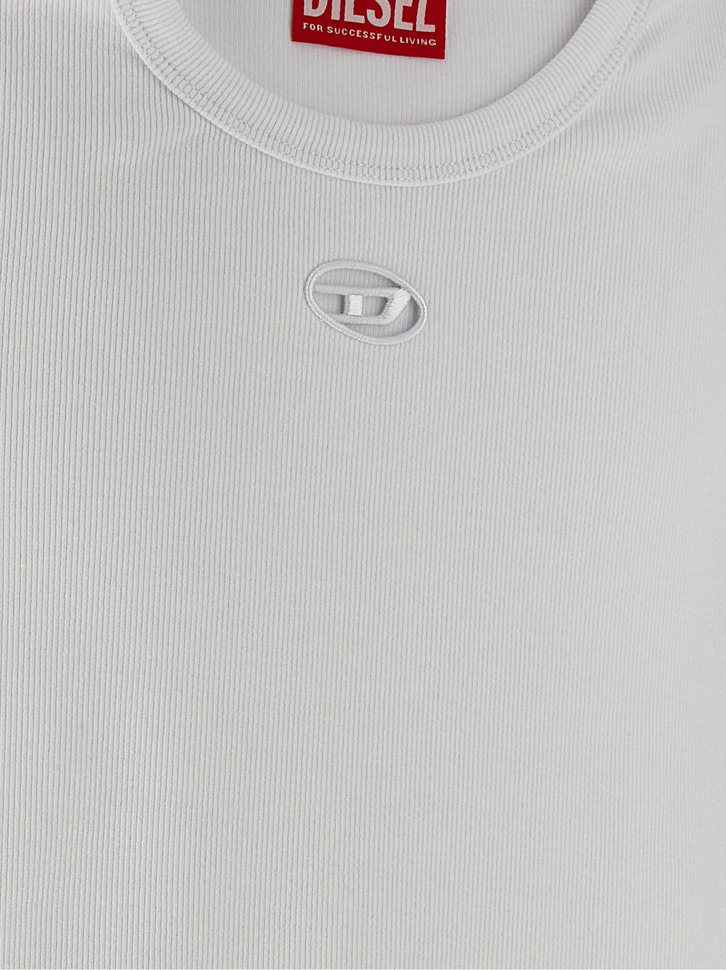 Diesel White Cotton T-Shirt Diesel