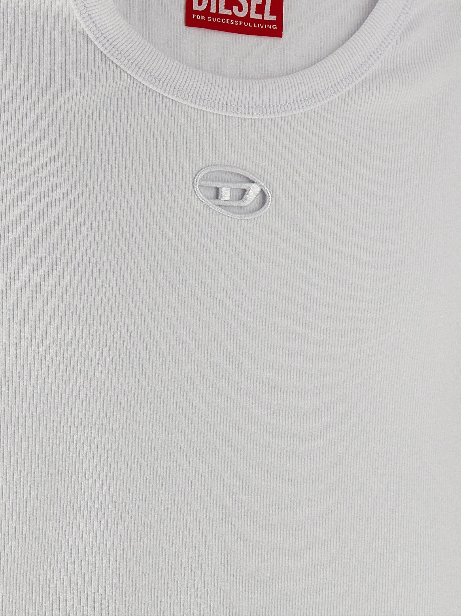 Diesel White Cotton T-Shirt Diesel