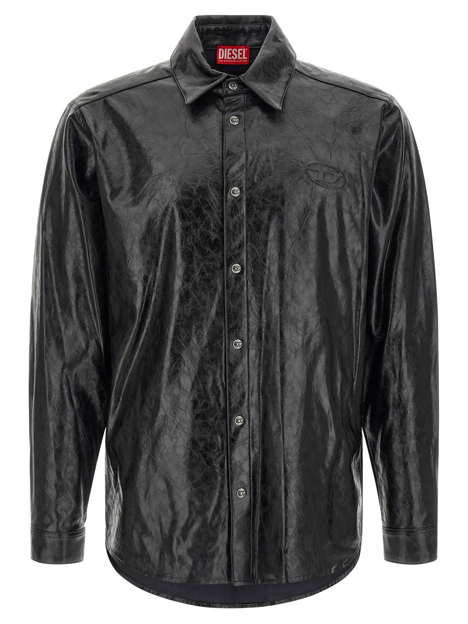 Diesel Black Viscose Blouse Diesel