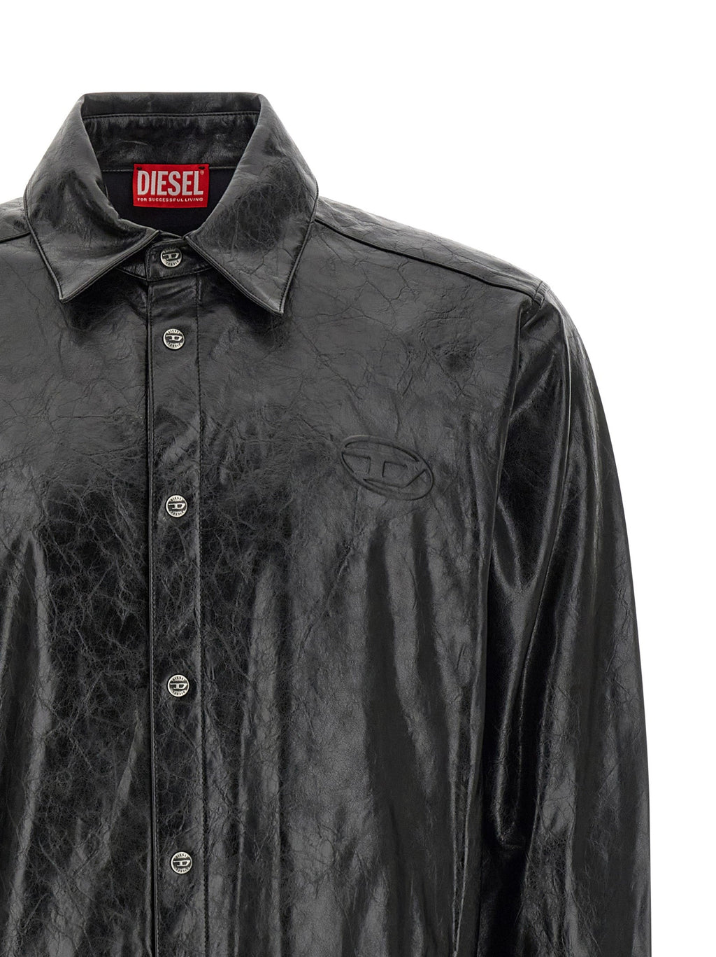 Diesel Black Viscose Blouse Diesel