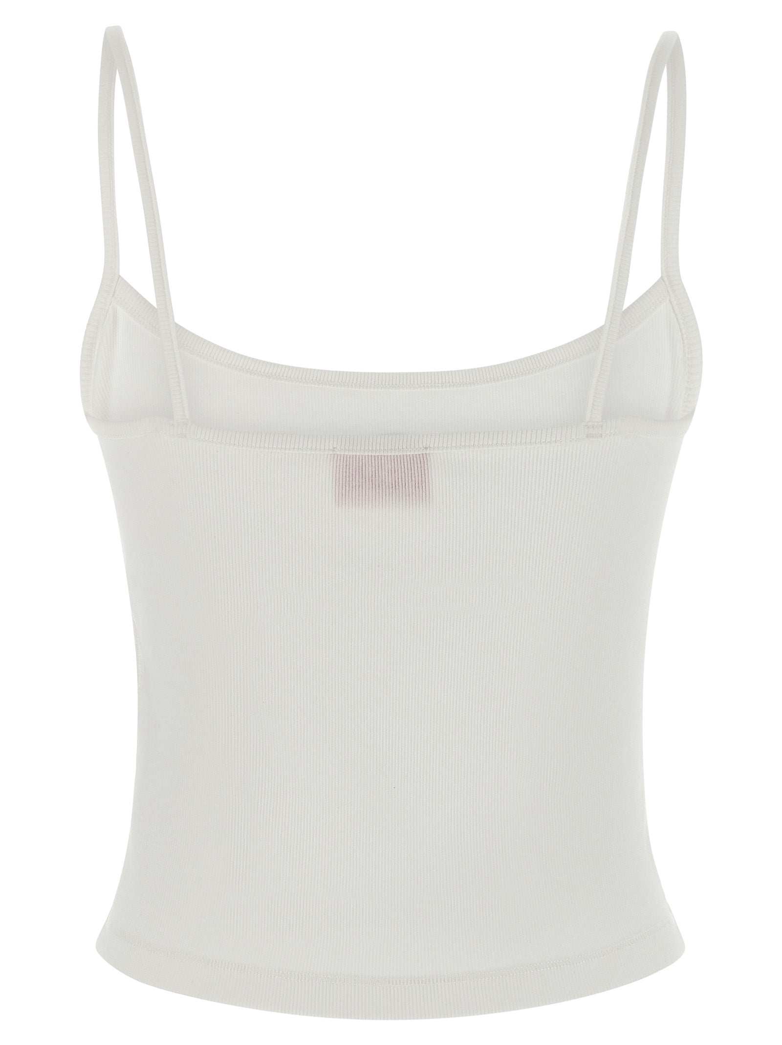 Diesel White Cotton Tank Tops Diesel