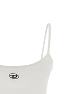 Diesel White Cotton Tank Tops Diesel