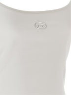 Diesel White Cotton Tank Tops Diesel