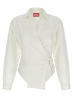 Diesel White Modal Blouse Diesel