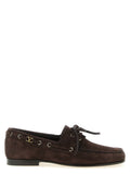 Valentino Garavani Brown Cowhide Slip-On Loafers Valentino Garavani