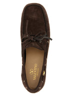 Valentino Garavani Brown Cowhide Slip-On Loafers Valentino Garavani