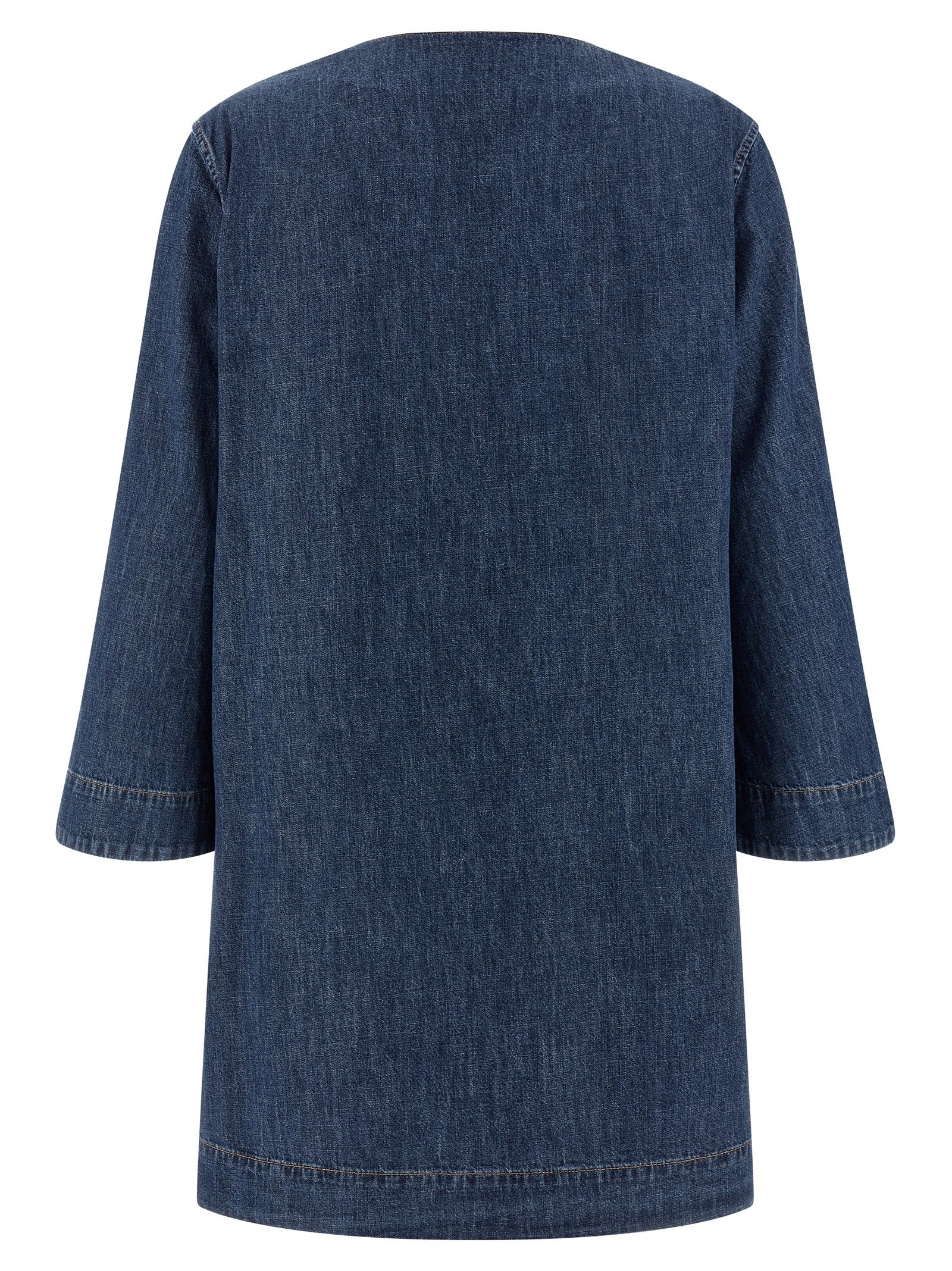 Valentino Garavani Blue Cotton Short Dress Valentino Garavani