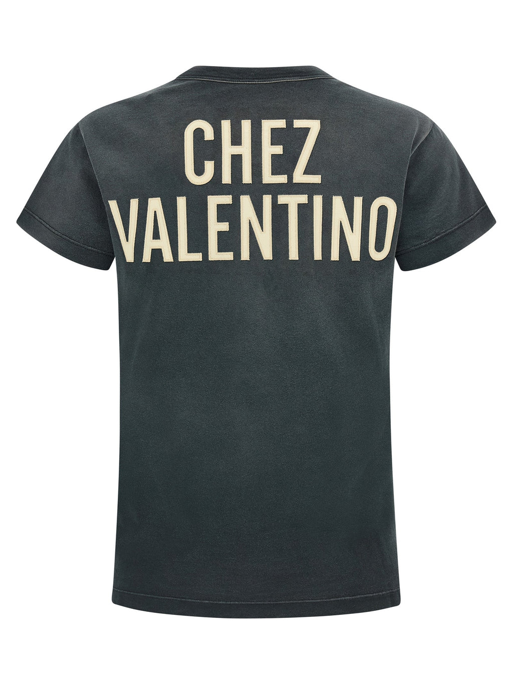 Valentino Garavani Gray Cotton T-Shirt Valentino Garavani