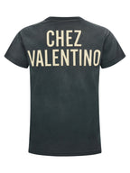 Valentino Garavani Gray Cotton T-Shirt Valentino Garavani