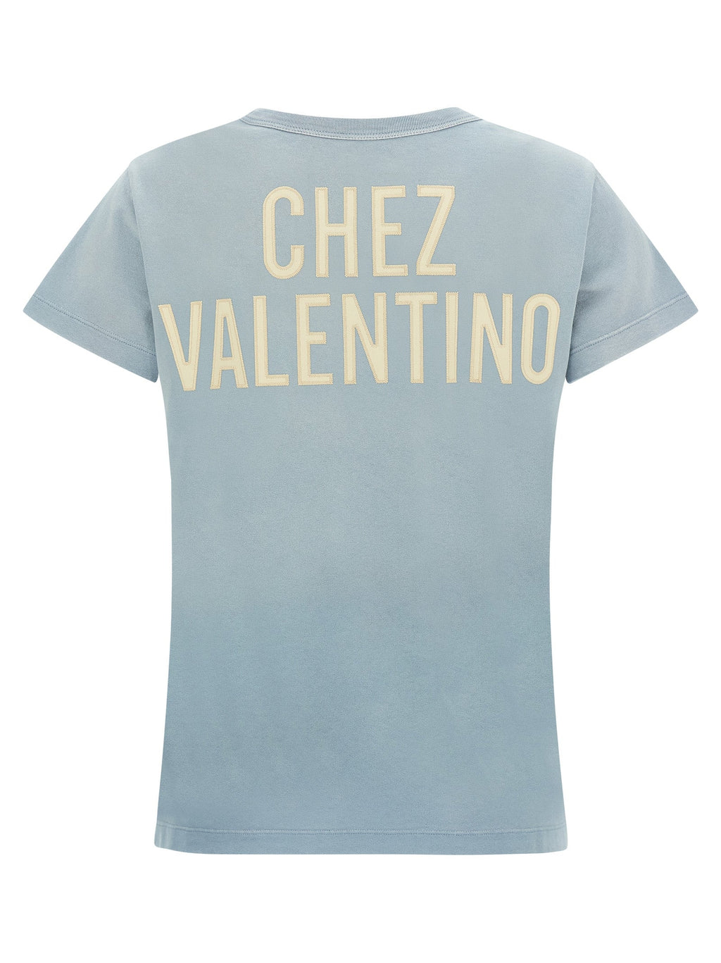 Valentino Garavani Blue Cotton T-Shirt Valentino Garavani
