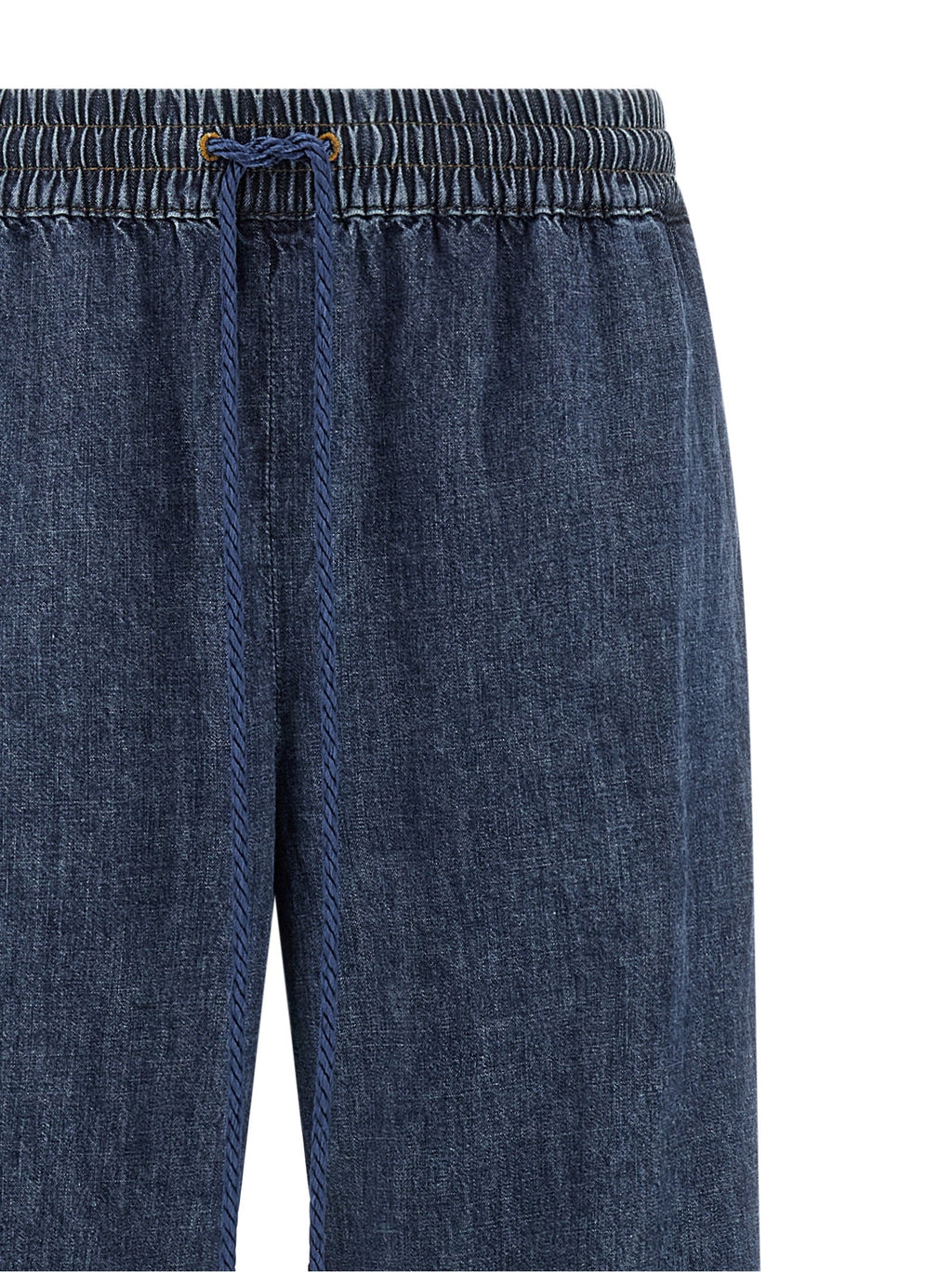 Valentino Garavani Blue Cotton Flared Jeans Valentino Garavani