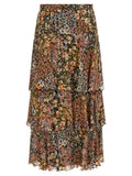Valentino Garavani Multicolor Silk Midi Skirt Valentino Garavani