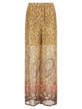 Valentino Garavani Multicolor Silk Casual Pants Valentino Garavani