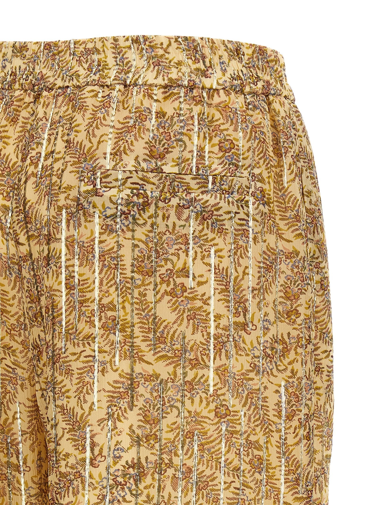 Valentino Garavani Multicolor Silk Casual Pants Valentino Garavani