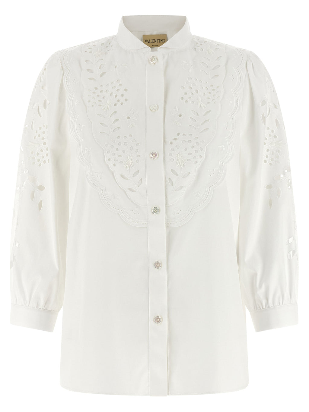 Valentino Garavani White Cotton Blouse Valentino Garavani