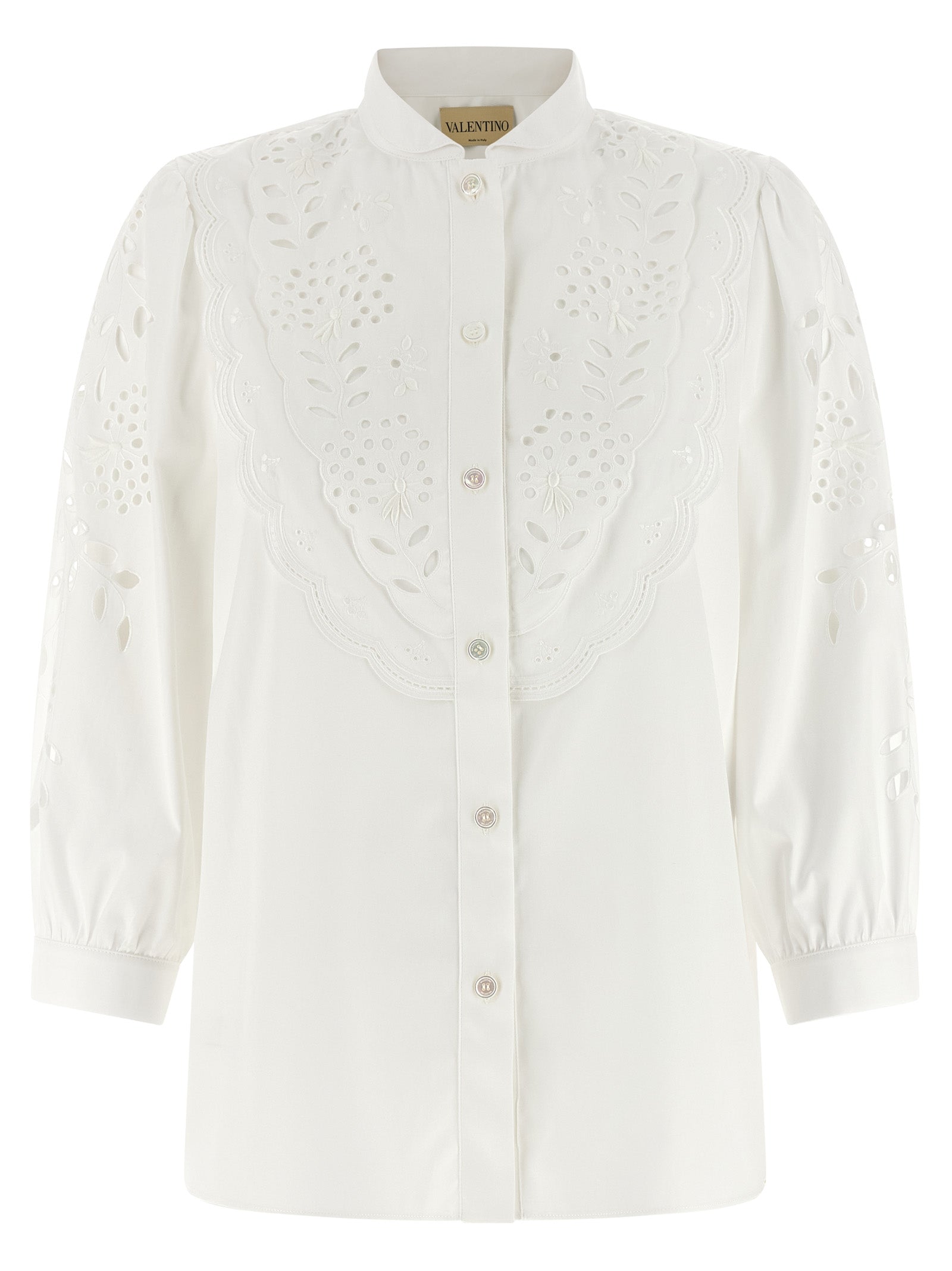 Valentino Garavani White Cotton Blouse Valentino Garavani
