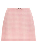 Versace Multicolor Virgin Wool Long Skirt Versace
